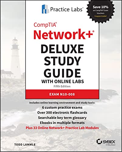 CompTIA Network+ Deluxe Study Guide with Online Labs: Exam N10-008 [Hardcover]