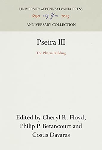 Pseira III: The Plateia Building [Hardcover]