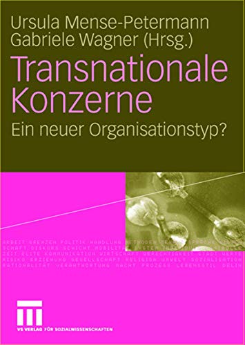 Transnationale Konzerne: Ein neuer Organisationstyp? [Paperback]