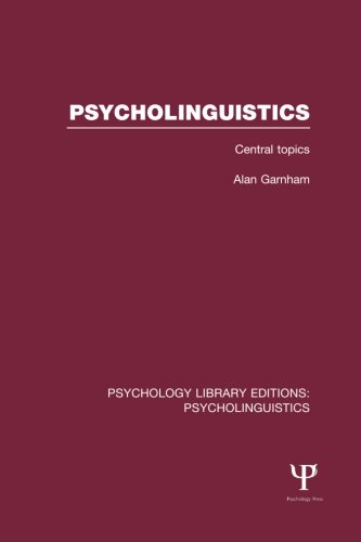 Psycholinguistics (PLE Psycholinguistics) Central Topics [Paperback]