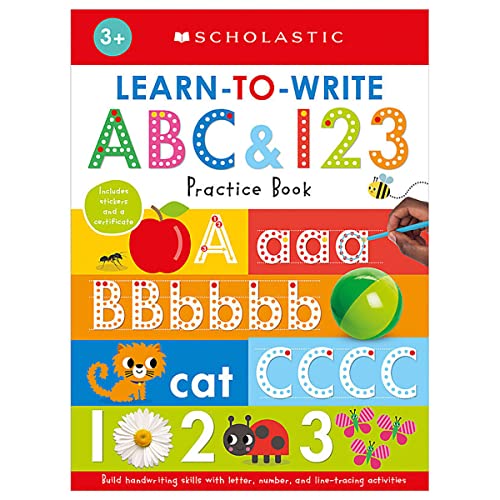 Learn to Write ABC & 123: Scholastic Early Learners (Workbook) [Paperback]