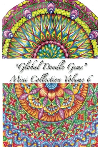 global Doodle Gems  Mini Collection Volume 6 Adult Coloring Book  pocket Gems  [Paperback]