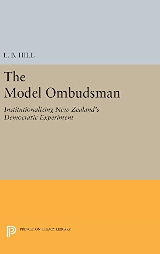 The Model Ombudsman Institutionalizing Ne Zealand's Democratic Experiment [Hardcover]