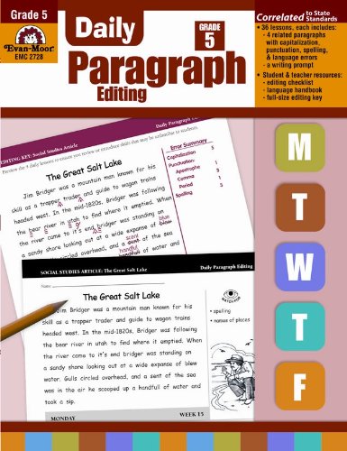 Daily Paragraph Editing, Grade 5 [Paperback]