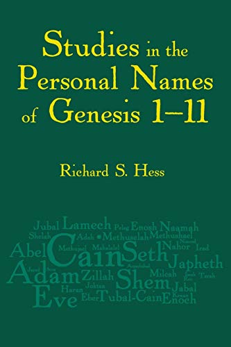 Studies in the Personal Names of Genesis 1-11 [Paperback]