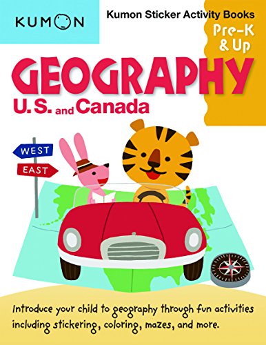 Geography Sticker Activity Book: U.S. And Can