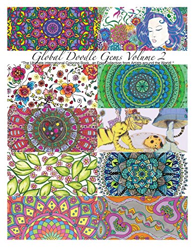 global Doodle Gems  Volume 2  the Ultimate Coloring Book...An Epic Collection  [Paperback]