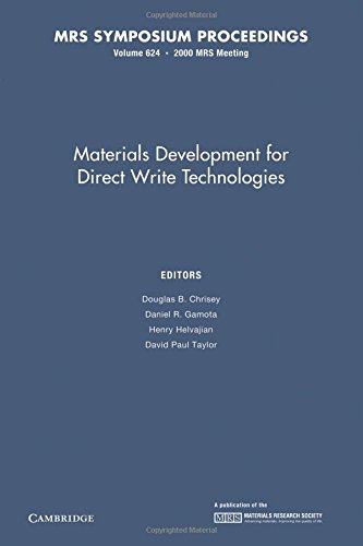 Materials Development for Direct Write Technologies Volume 624 [Paperback]