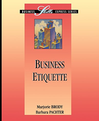 Business Etiquette [Paperback]