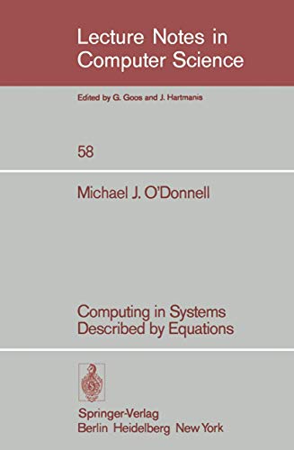 Computing in Systems Described by Equations [Paperback]