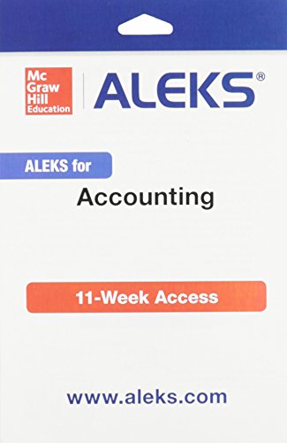 ALEKS Access Card for Accounting - 11 weeks [Online resource]