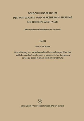 Durchfhrung von experimentellen Untersuchungen ber den zeitlichen Ablauf von F [Paperback]