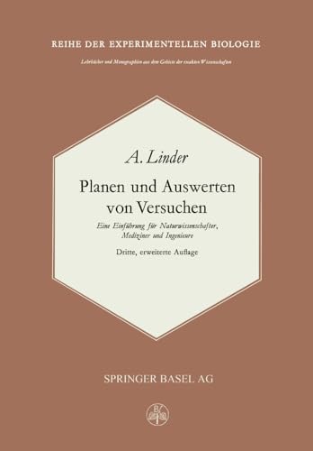 Planen und Auswerten von Versuchen: Eine Einfhrung fr Naturwissenschafter, Med [Paperback]