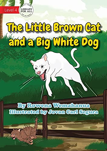 Little Bron Cat And A Big White Dog