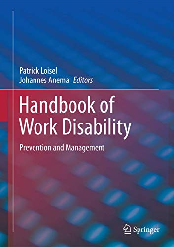 Handbook of Work Disability: Prevention and Management [Paperback]