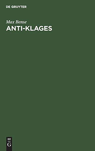 Anti-Klages [Hardcover]