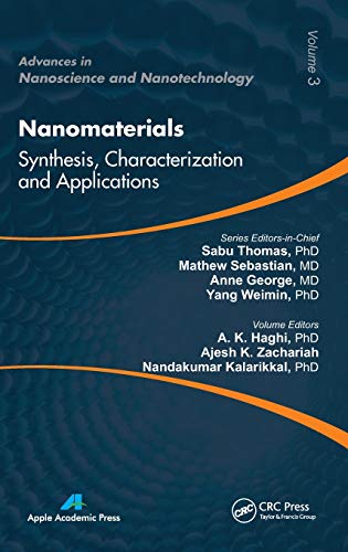 Nanomaterials Synthesis, Characterization, and Applications [Hardcover]