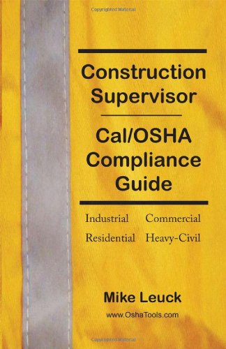 Construction Supervisor Cal/osha Compliance Guide [Paperback]