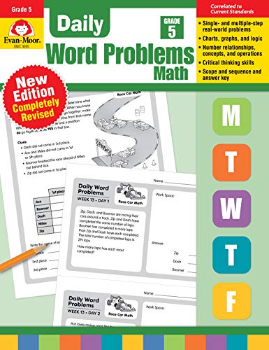 Daily Word Problems, Grade 5 [Paperback]