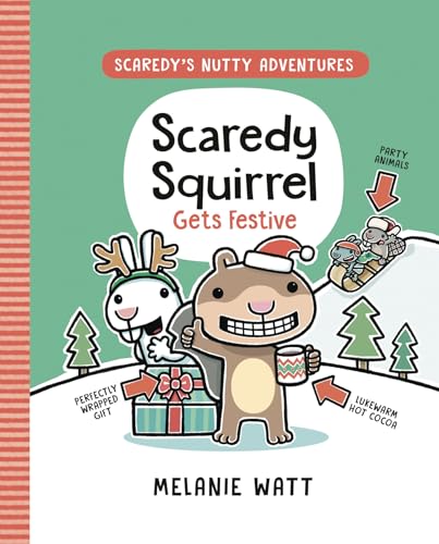 Scaredy Squirrel Gets Festive: (A Graphic Novel) [Hardcover]