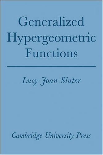 Generalized Hypergeometric Functions [Paperback]