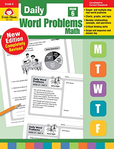 Daily Word Problems, Grade 6 [Paperback]