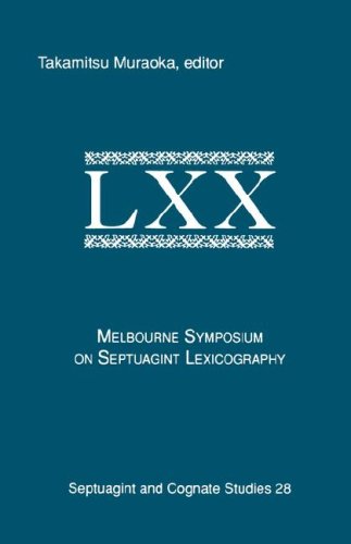 Melbourne Symposium on Septuagint Lexicography [Unknon]