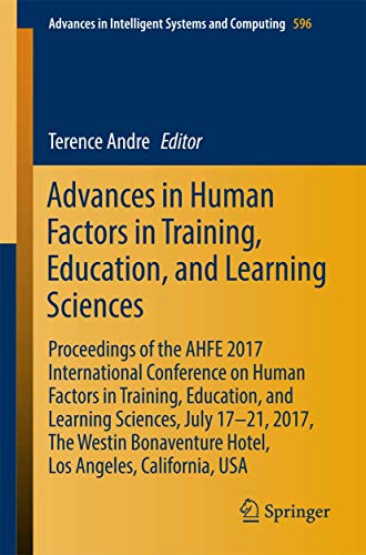 Advances in Human Factors in Training, Education, and Learning Sciences Proceed [Paperback]