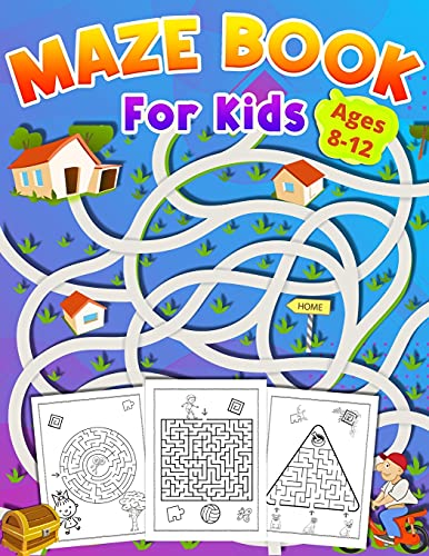 Maze Book For Kids Ages 8-12 activity book for kids ages 8-12 - great gift for  [Paperback]