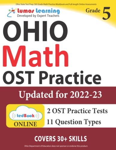 OST Test Prep 5th Grade Math Practice Workbook and Full-length Online Assessmen [Paperback]