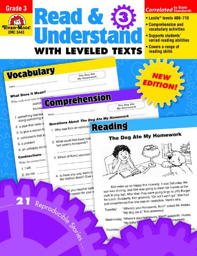 Read & Understand With Leveled Texts, Grade 3 [Paperback]