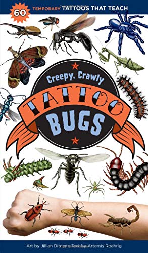 Creepy, Crawly Tattoo Bugs : 30 Temporary Tat