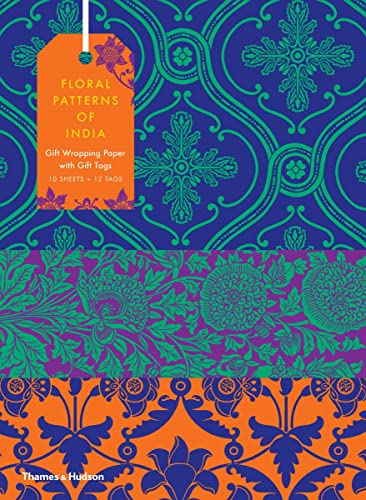 Floral Patterns of India: 10 Sheets of Wrapping Paper with 12 Gift Tags [Paperback]