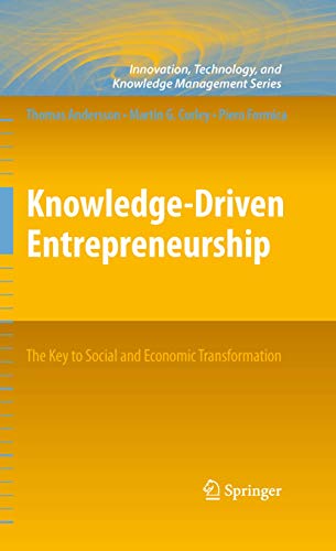 Knoledge-Driven Entrepreneurship The Key to Social and Economic Transformation [Paperback]