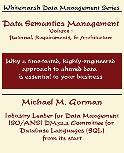 Data Semantics Management, Volume 1, Rationale, Requirements, And Architecture [Paperback]