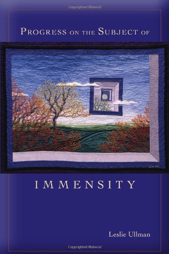 Progress On The Subject Of Immensity (mary Burritt Christiansen Poetry) [Paperback]