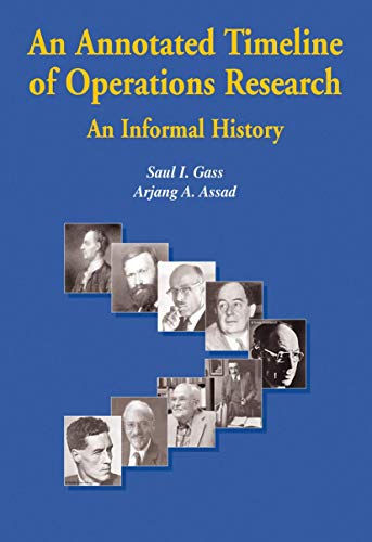 An Annotated Timeline of Operations Research An Informal History [Hardcover]