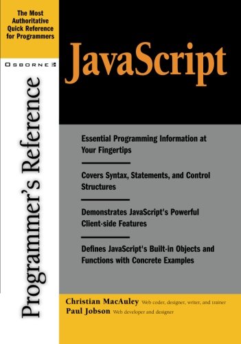 Javascript Programmer's Reference [Paperback]