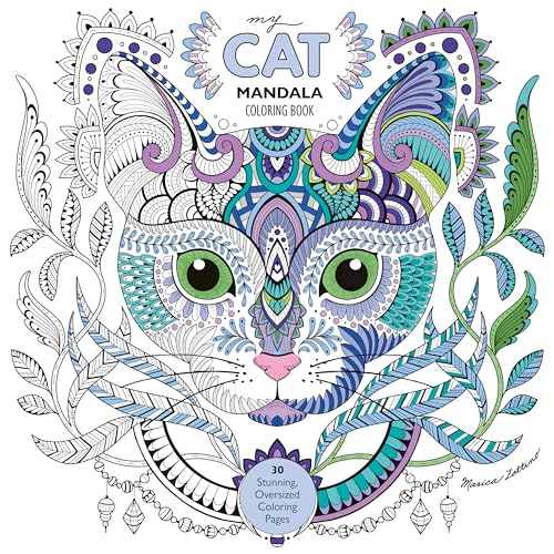 My Cat Mandala Coloring Book: 30 Stunning, Oversized Coloring Pages [Paperback]