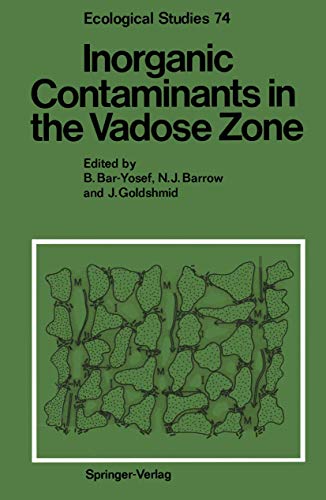 Inorganic Contaminants in the Vadose Zone [Paperback]