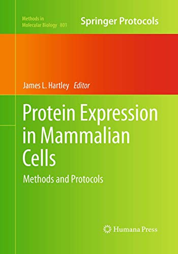 Protein Expression in Mammalian Cells: Methods and Protocols [Paperback]