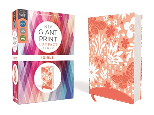 NIV, Giant Print Compact Bible for Girls, Lea