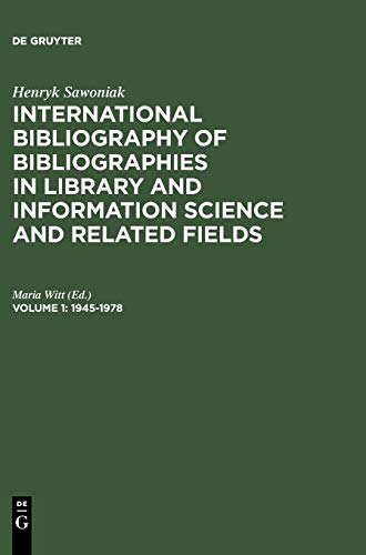 International Bibliography of Bibliographies in Library and Information Sciences [Hardcover]