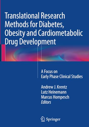 Translational Research Methods for Diabetes, Obesity and Cardiometabolic Drug De [Paperback]