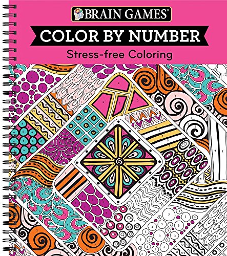 Color By Number Pink [Spiral-bound]