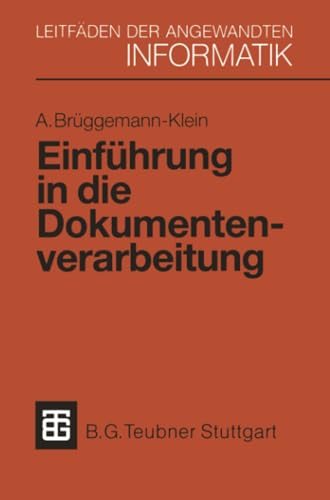 Einfhrung in die Dokumentenverarbeitung [Paperback]