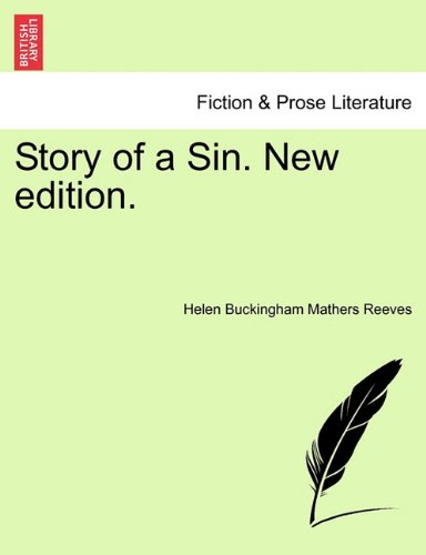 Story of a Sin Ne Edition [Paperback]