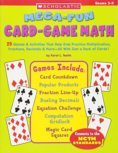 Mega-fun Card-game Math: grades 3-5 [Paperback]