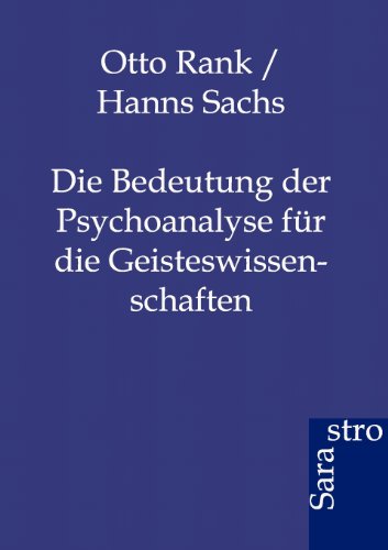 Bedeutung Der Psychoanalyse Fur Die Geistesissenschaften (german Edition) [Paperback]