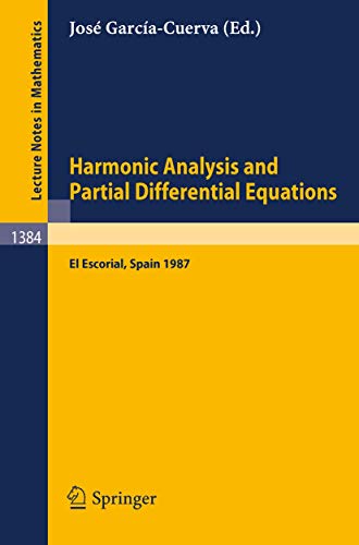 Harmonic Analysis and Partial Differential Equations: Proceedings of the Interna [Paperback]